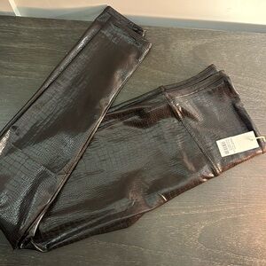 *Brand NEW* Spanx Faux Crocodile Shine Brown Leggings